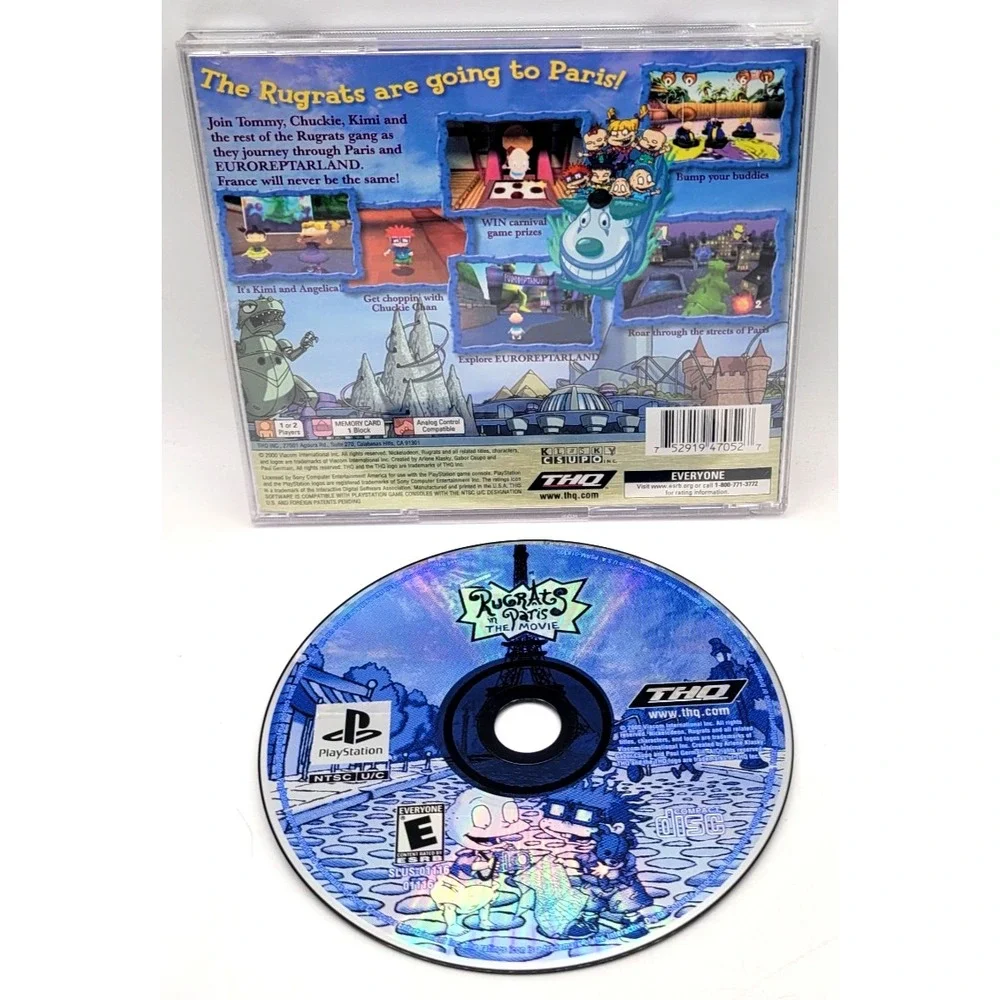Rugrats In Paris The Movie CIB Sony Playstation 1 PS1 REGISTRATION CARD COMPLETE